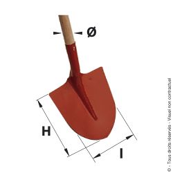 Round nose shovel - ESSENTIEL